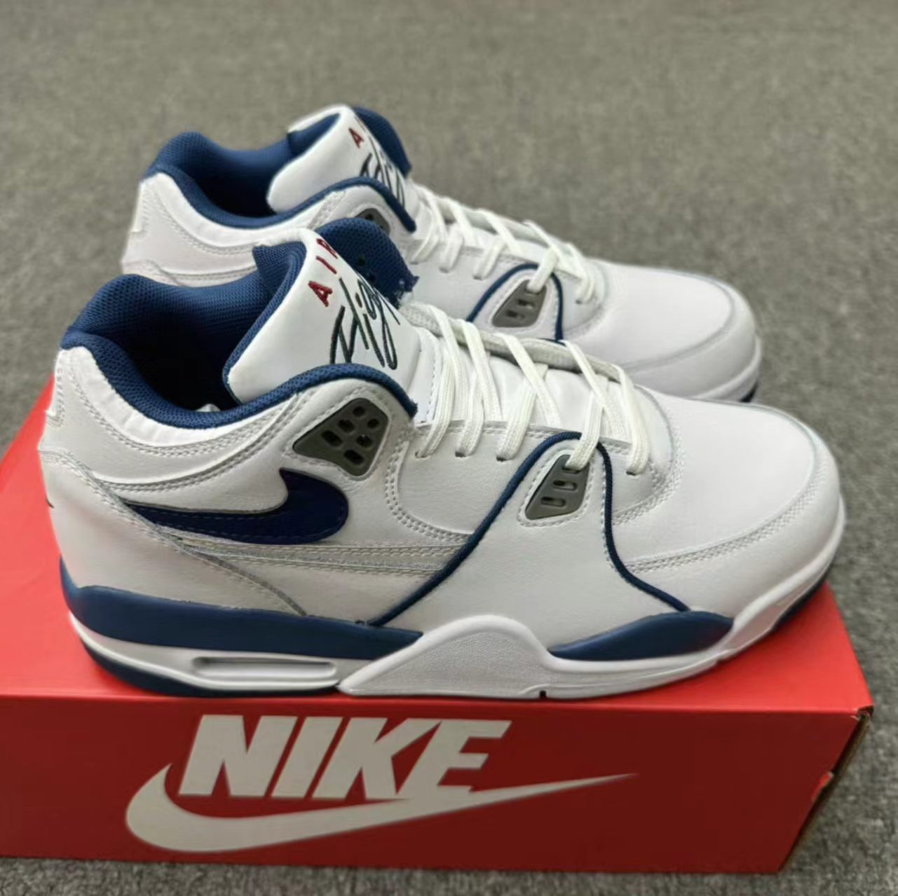 Nike Air Flight 89 White Blue Red