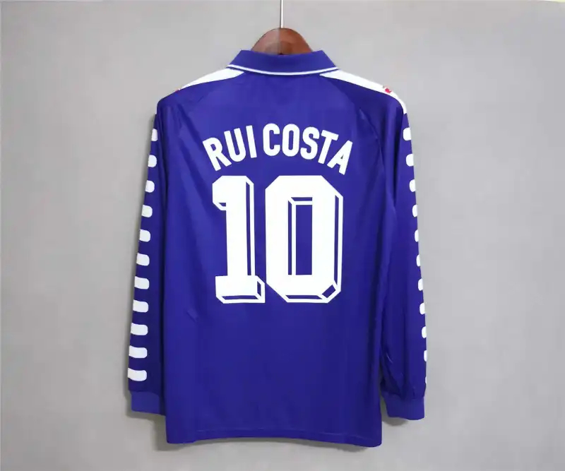 Fiorentina Retro Soccer Jersey Home Long Sleeve Custom Shirt 1998/99