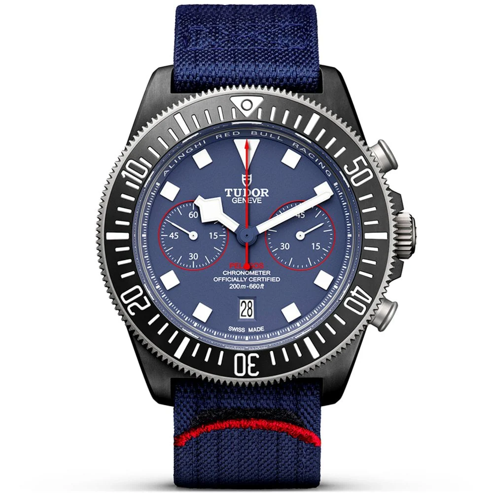 [2026 Mirror Grade]Pelagos FXD x Red Bull Alinghi Edition 42mm Men's Chronograph Watch