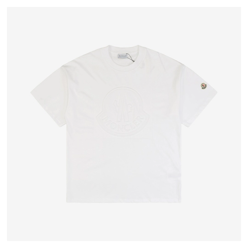 Mxxcler Embossed MK Large Logo T-Shirt (Black/White)