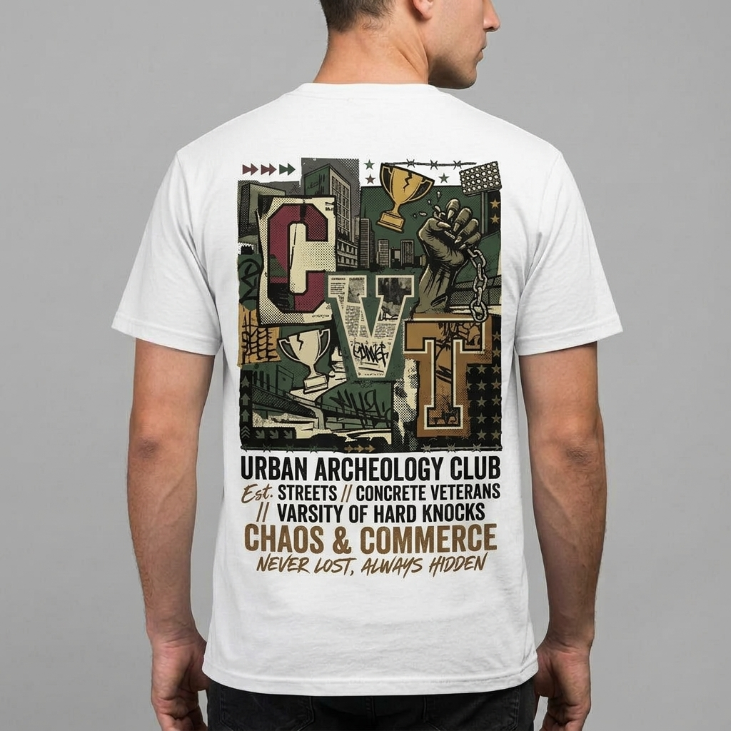 City Varsity Tee, Vintage Athletic Graphic T-Shirt, Unisex Streetwear Shirt CityTee2