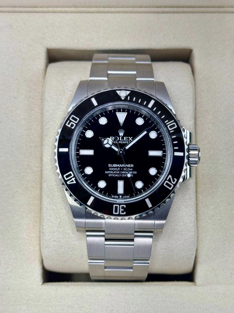 [2026 Mirror Grade]Rolex Submariner 41mm No Date Stainless Steel Black Dial Black Bezel - 124060