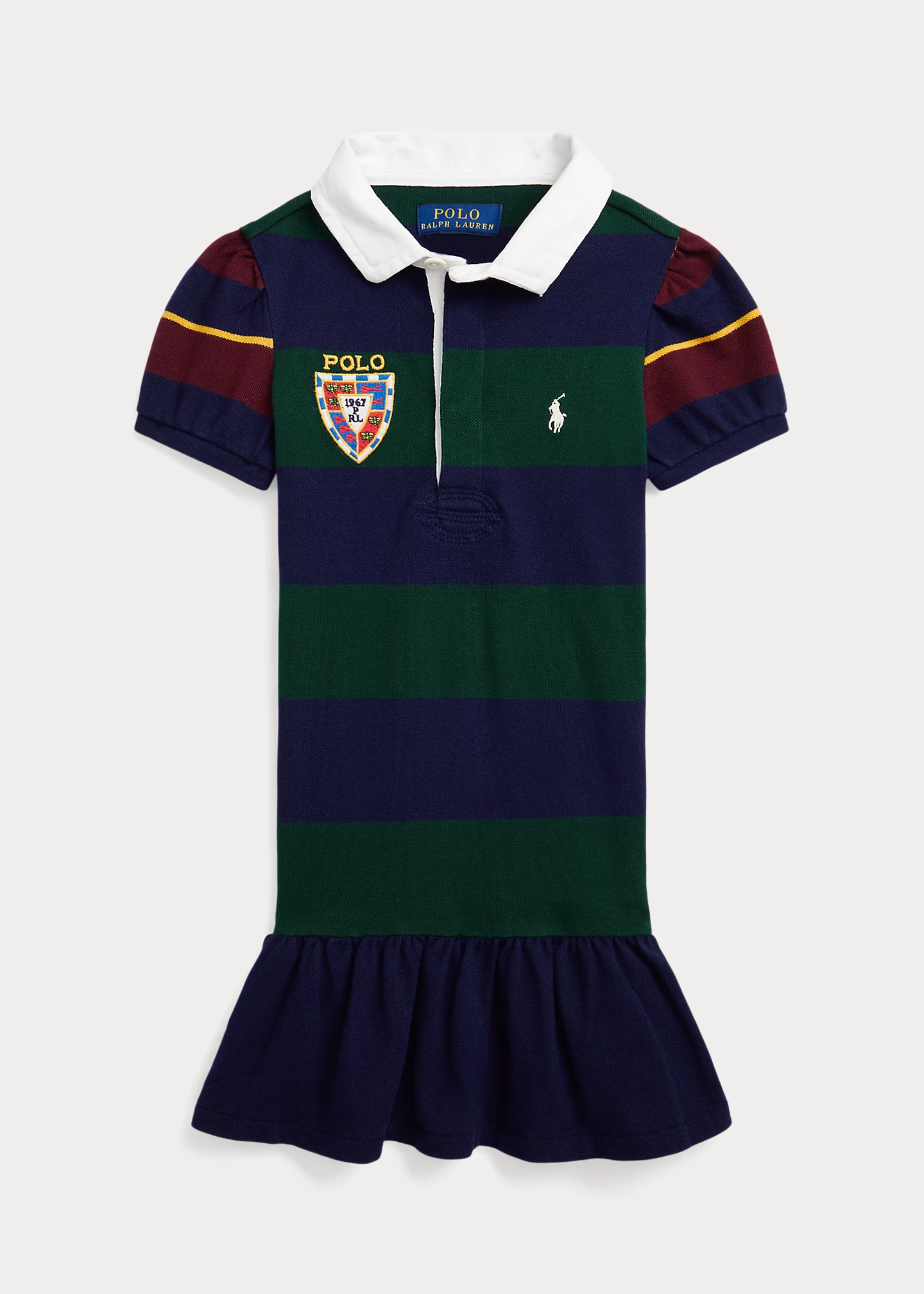 Striped Stretch Mesh Rugby Dress