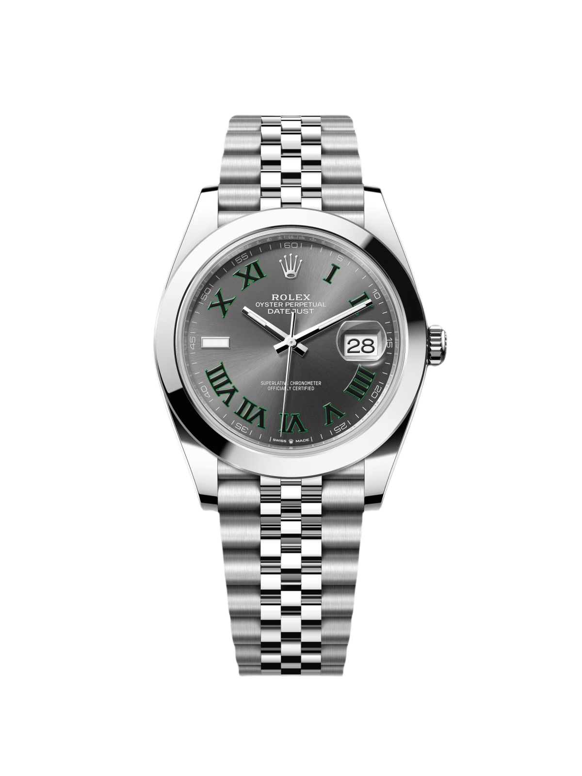[2026 Mirror Grade]RLX Datejust 41mm 126300 Slate Roman Oyster Stainless Steel Watch