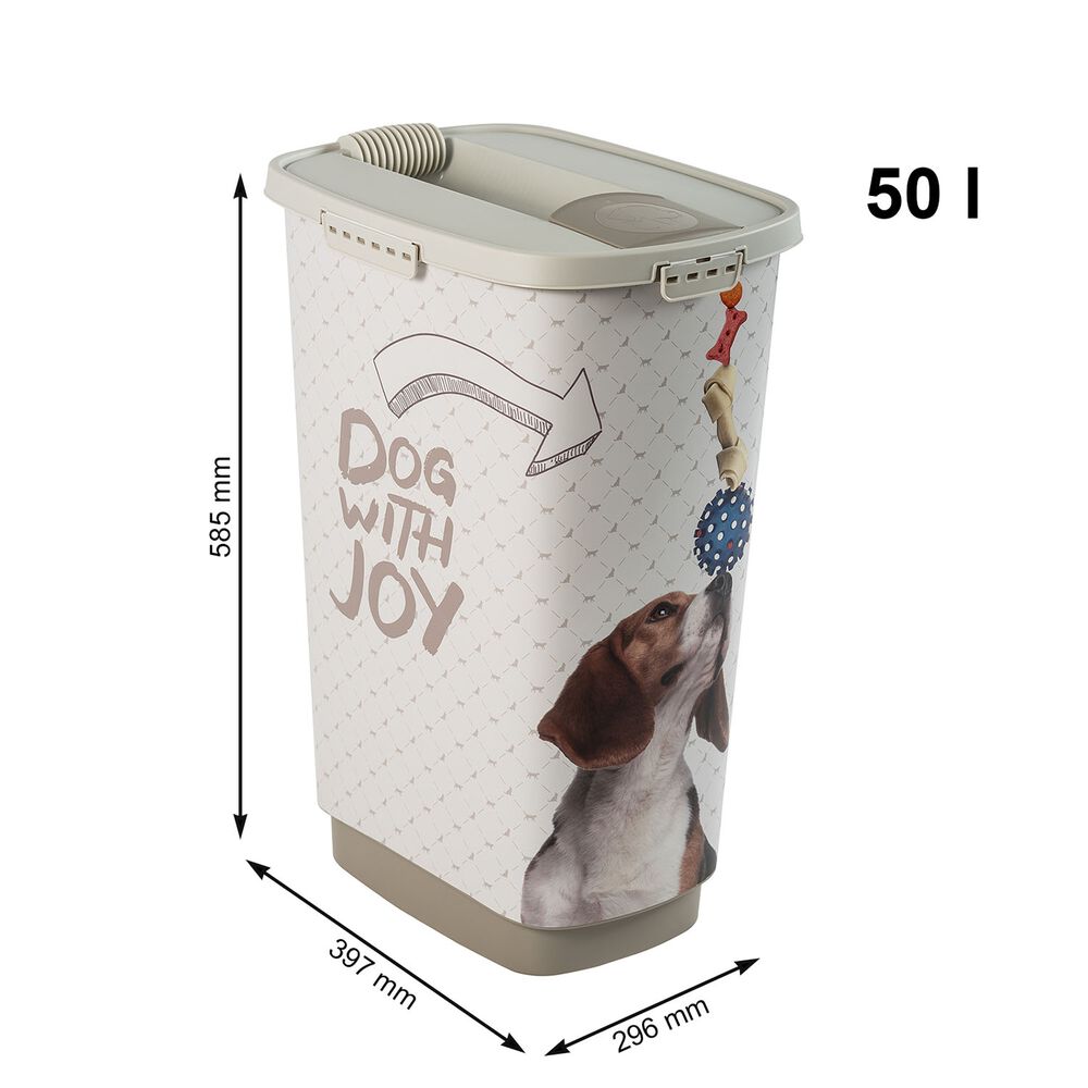 ROTHO Pojemnik na karmę Rotho CODY, 50 L, beżowy