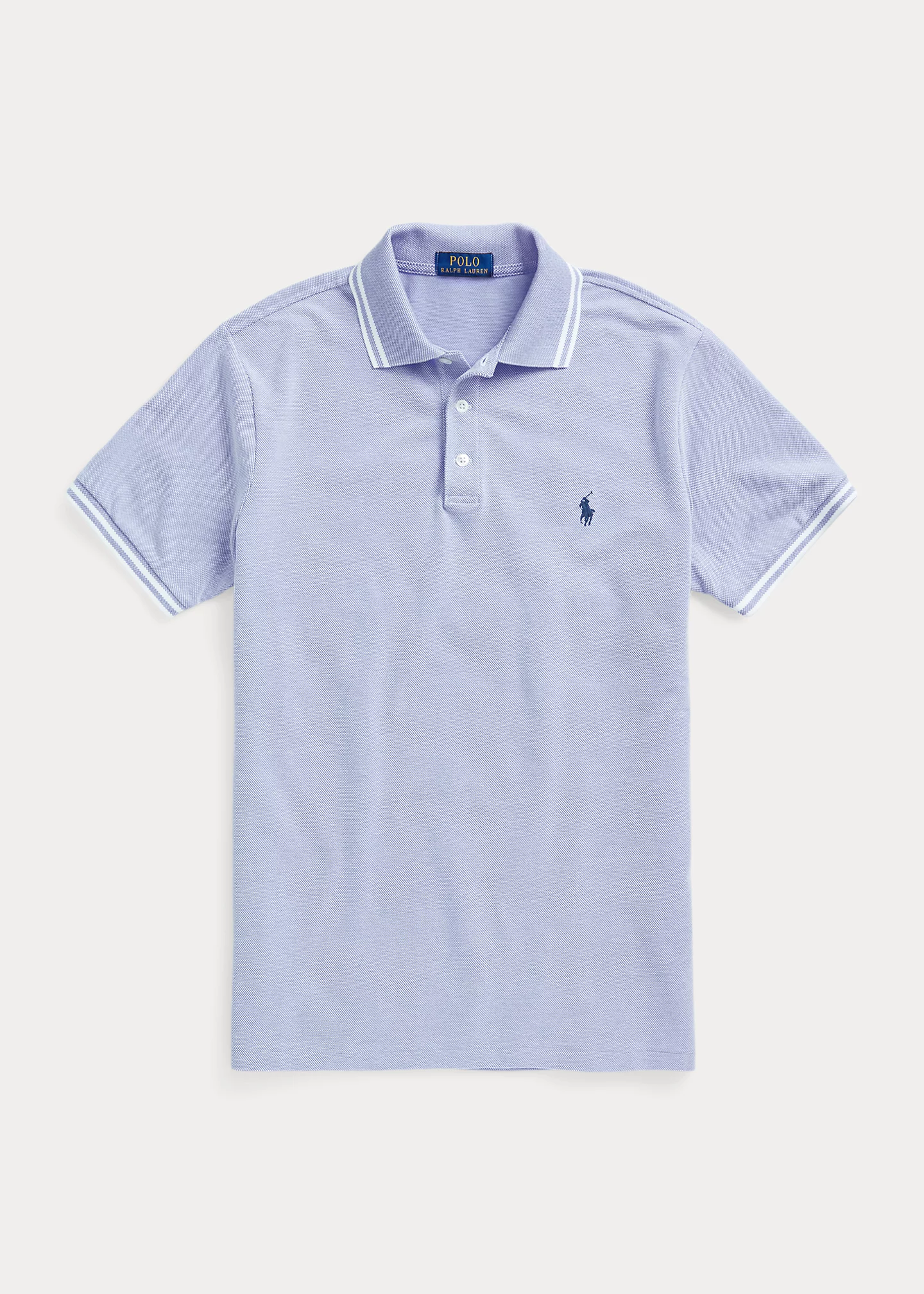 Custom Slim Fit Stretch Mesh Polo Shirt