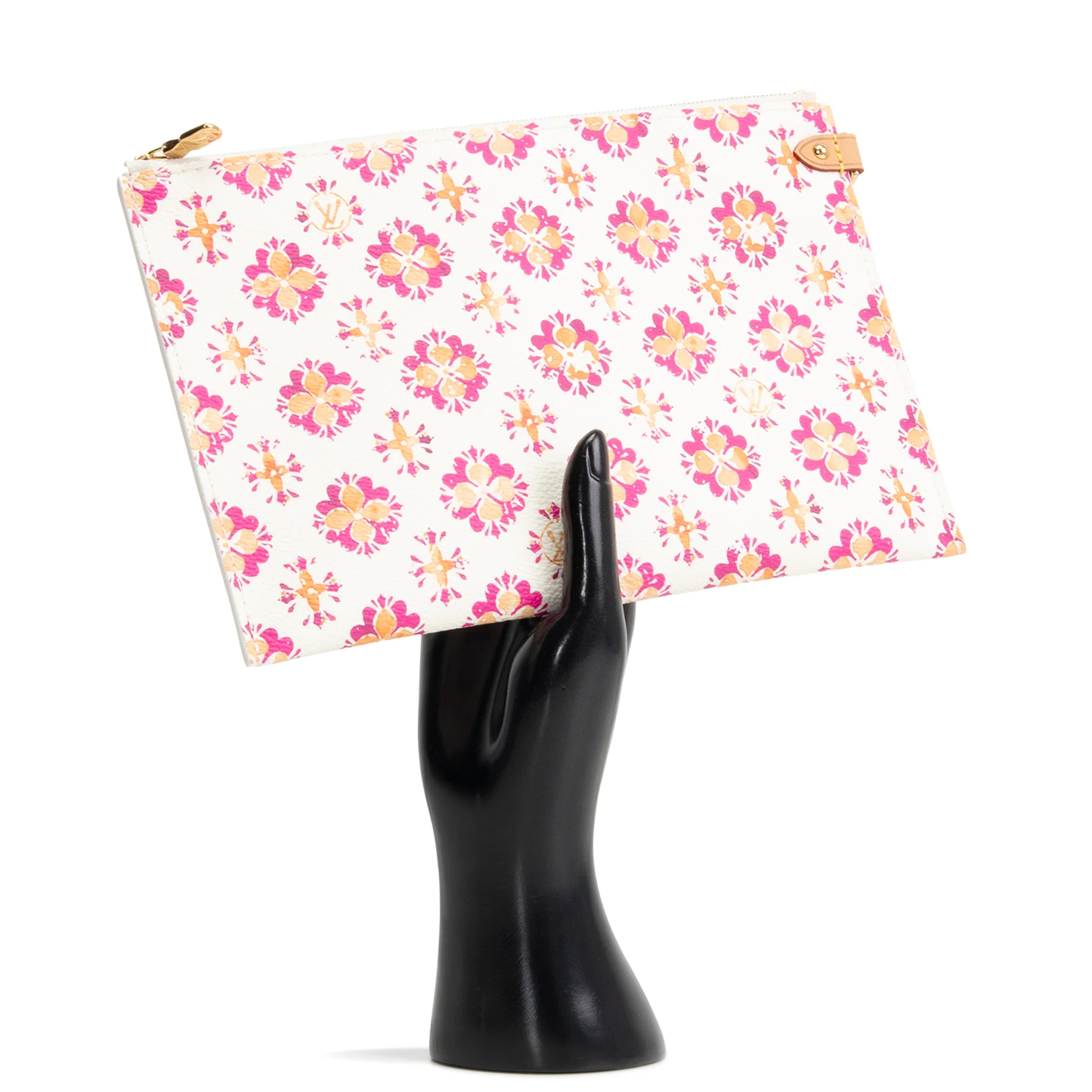 LOUIS VUITTON By the Pool Neverfull Pouch - White & Orange