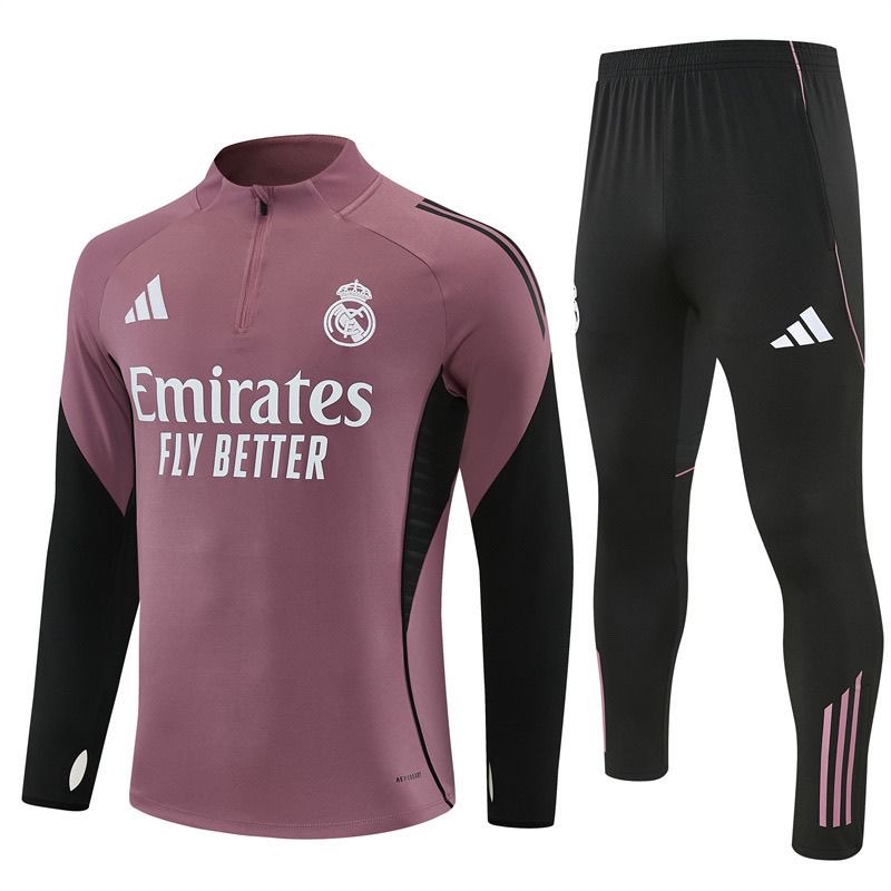 Real Madrid Training Kit (Sweatshirt+Pants) Brown 2025/26