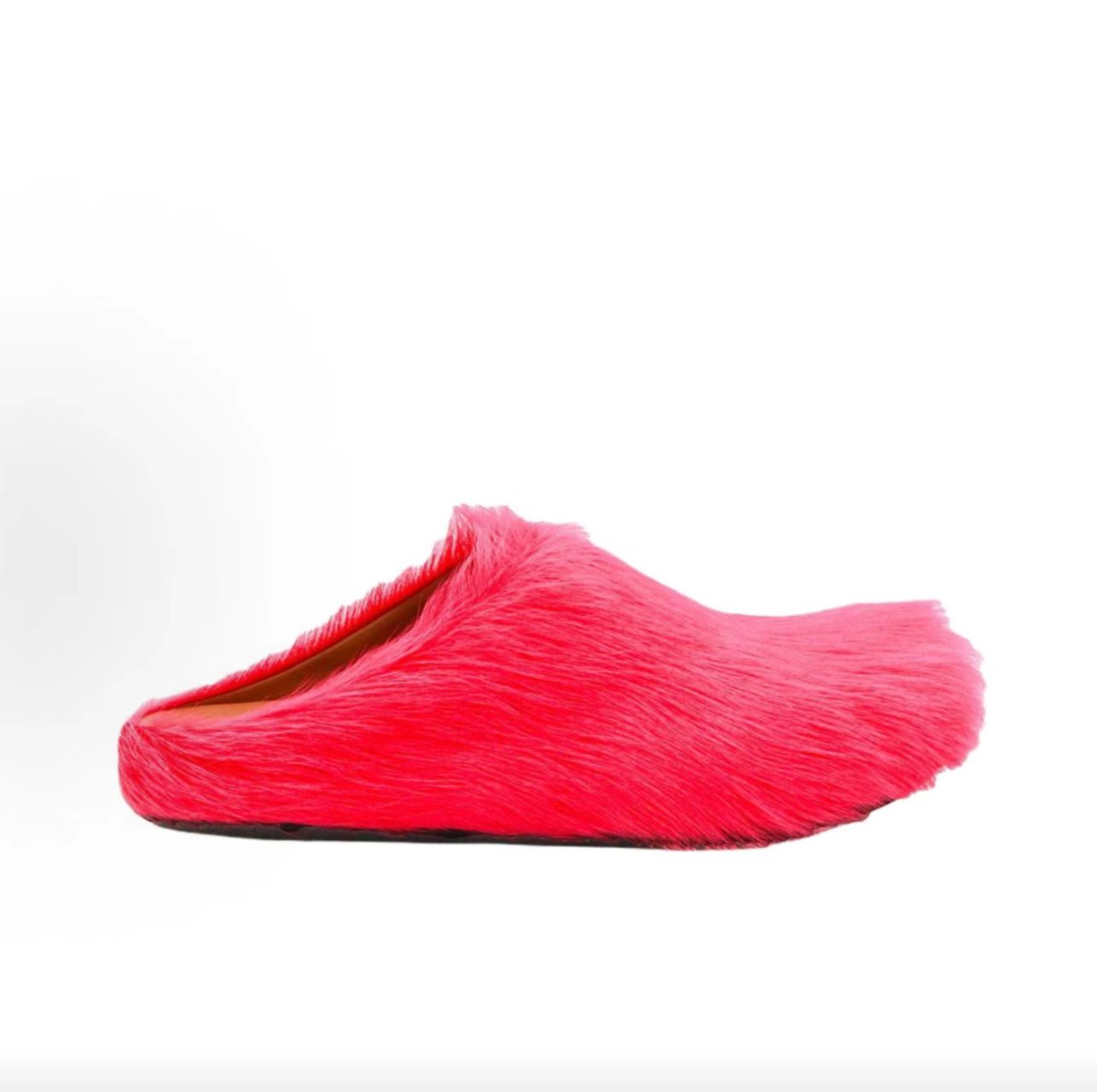 Marni Fussbett Fuchsia Haircalf Mule