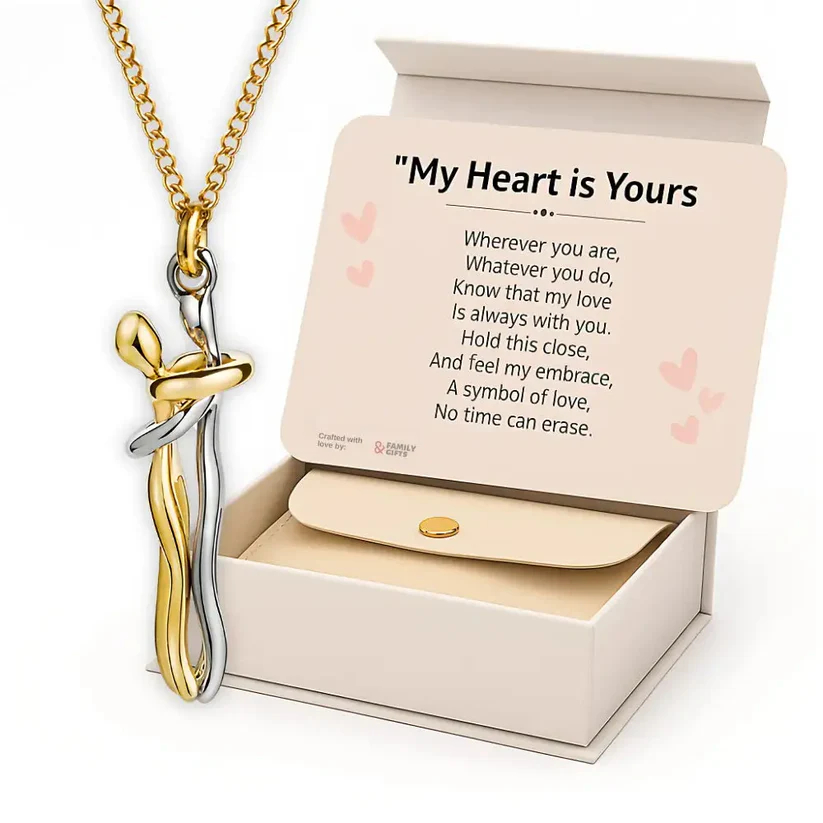 Hug Necklace + FREE Message Card & Gift Box