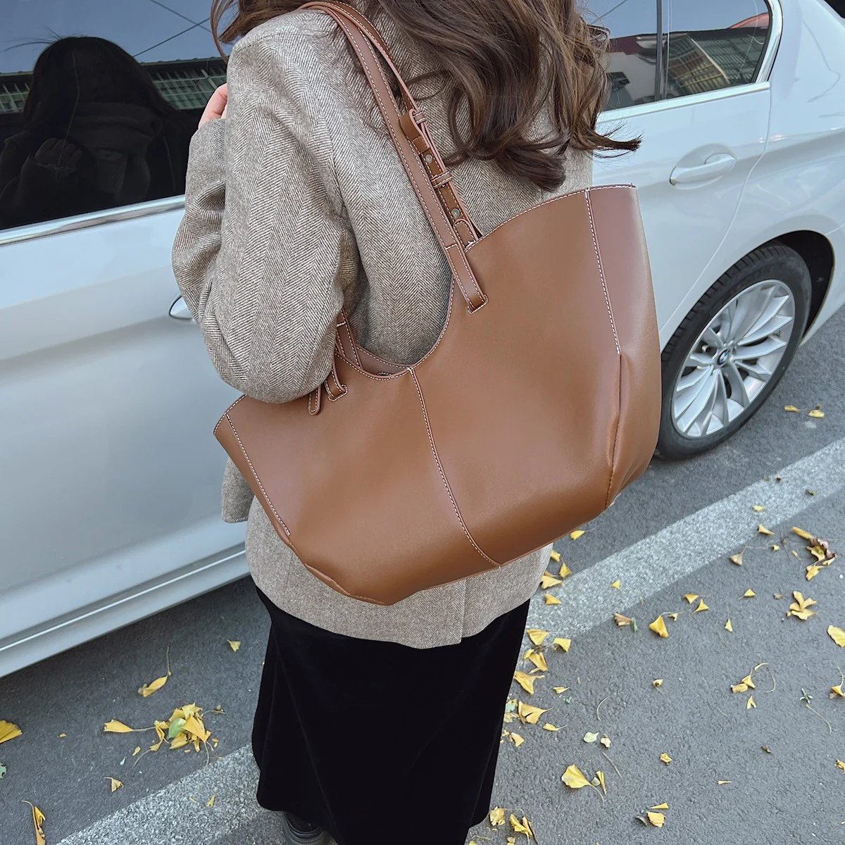 June Vegan Leather Tote
