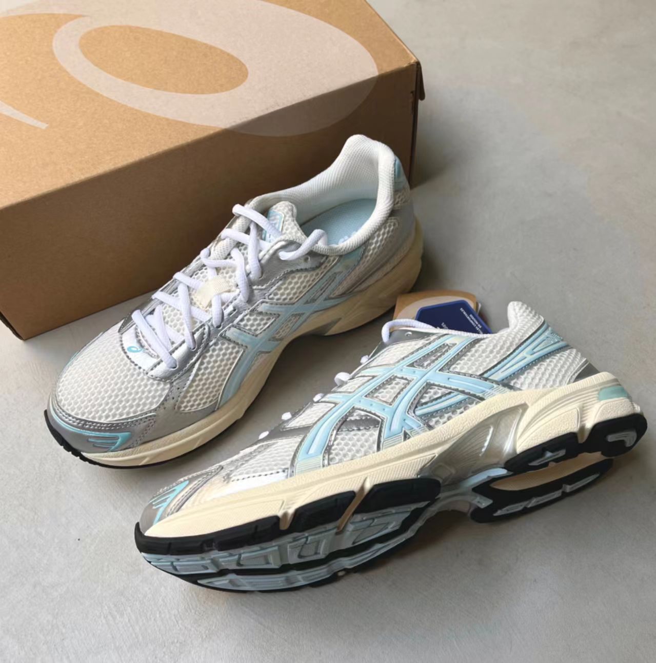ASICS Gel-1130 Cream Silver Light Blue