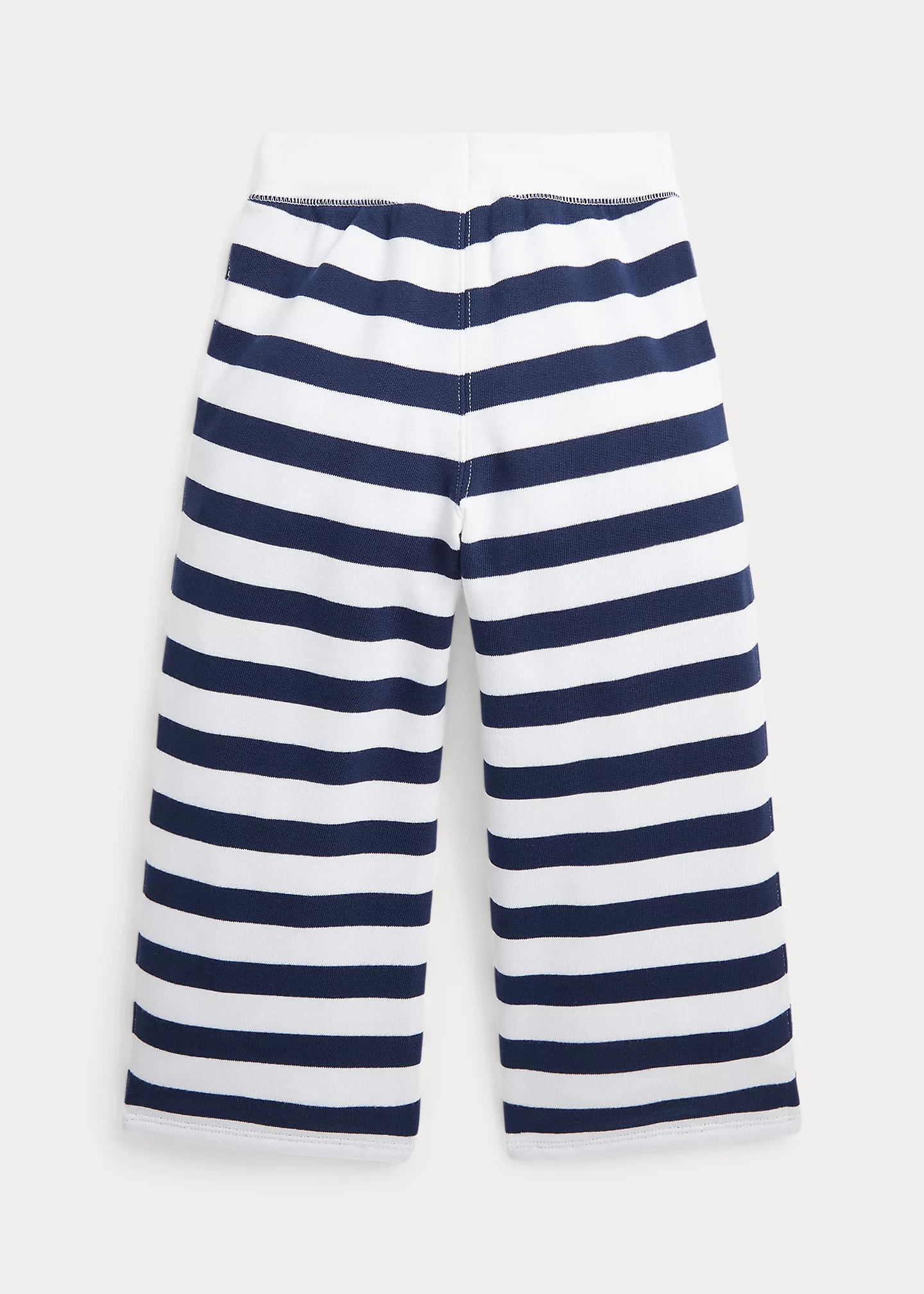 Striped Terry Wide-Leg Sweatpant