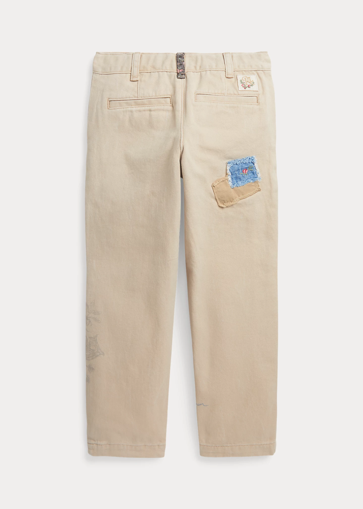 Patchwork Gabardine Chino Pant