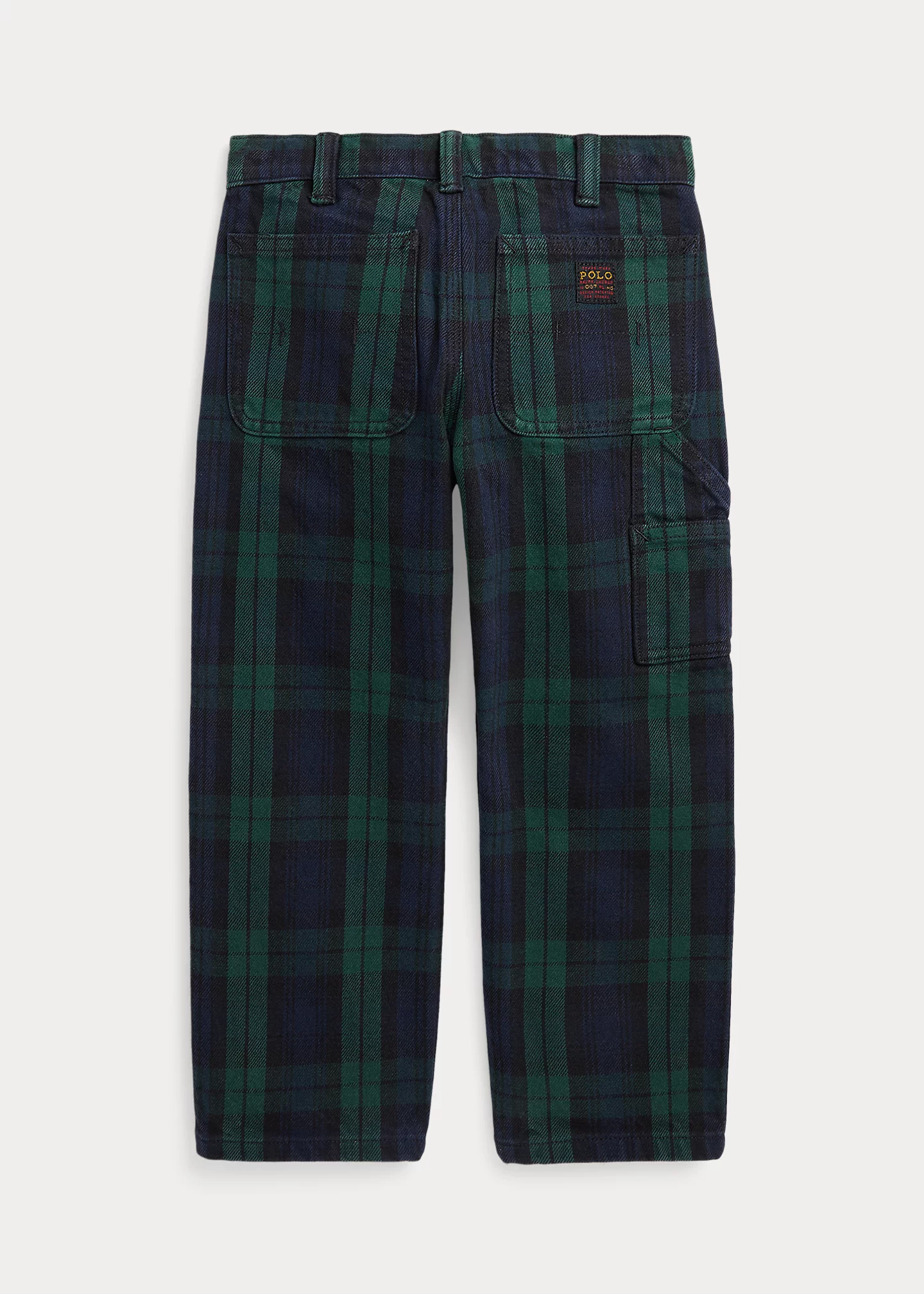 Plaid Denim Carpenter Pant