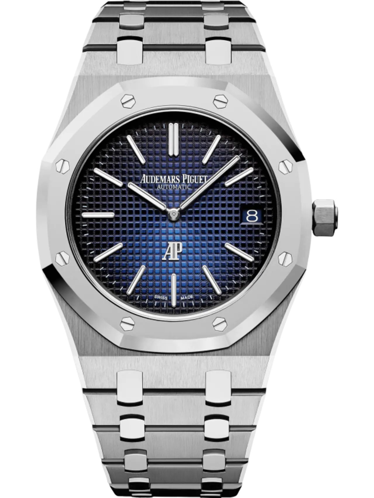 [2026 Mirror Grade]Audemars Piguet Royal Oak 39mm Smoked Blue Dial Titanium 15202IP.OO.1240IP.01