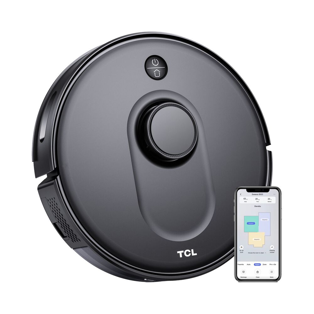TCL Robot sprzątający TCL Sweeva 6500 Black, 2700 Pa, 4 tryby pracy
