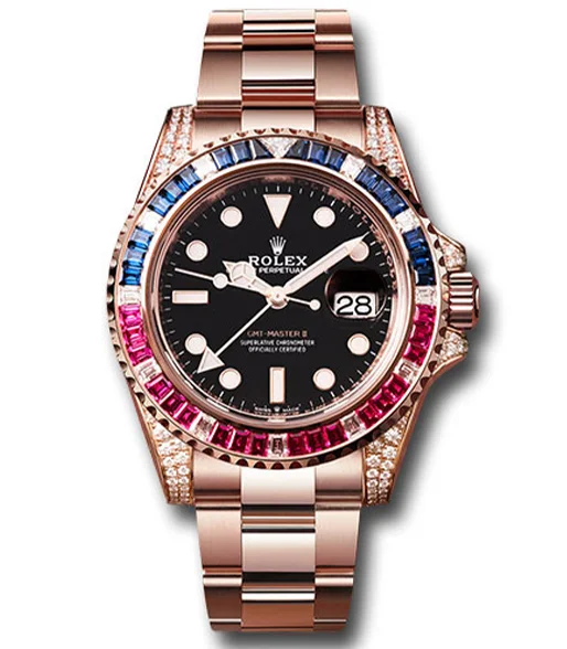 [2026 Mirror Grade]RGMT Master II 126755SARU 40mm 18kt Steel Automatic Diamond Black Dial