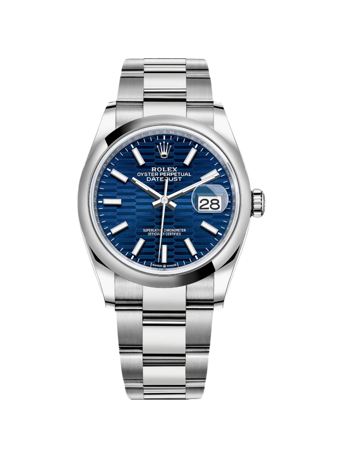 [2026 Mirror Grade]RLX  Datejust 36mm 126200 Oyster Perpetual Blue Fluted Motif Dial Jubilee Stainless Steel