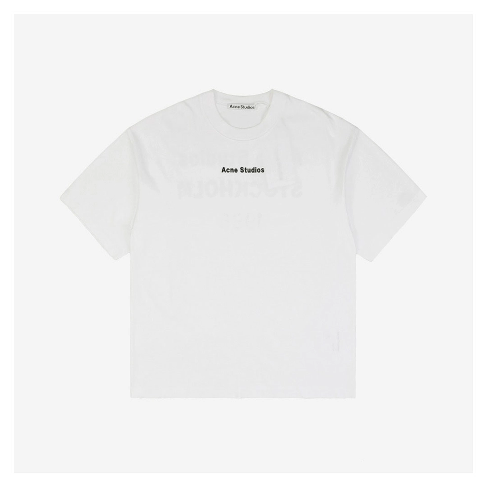 Acne Studios Back 1996 Silicone Letter Print T-Shirt White