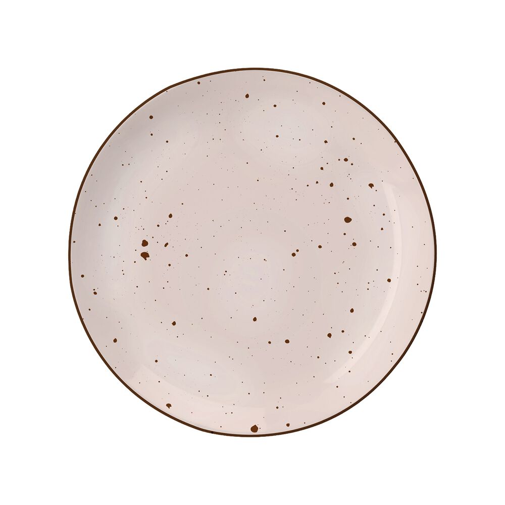 MG HOME Zestaw obiadowy z porcelany na 4 osoby MG Home Gemma Pink, 12 elementów, różowy