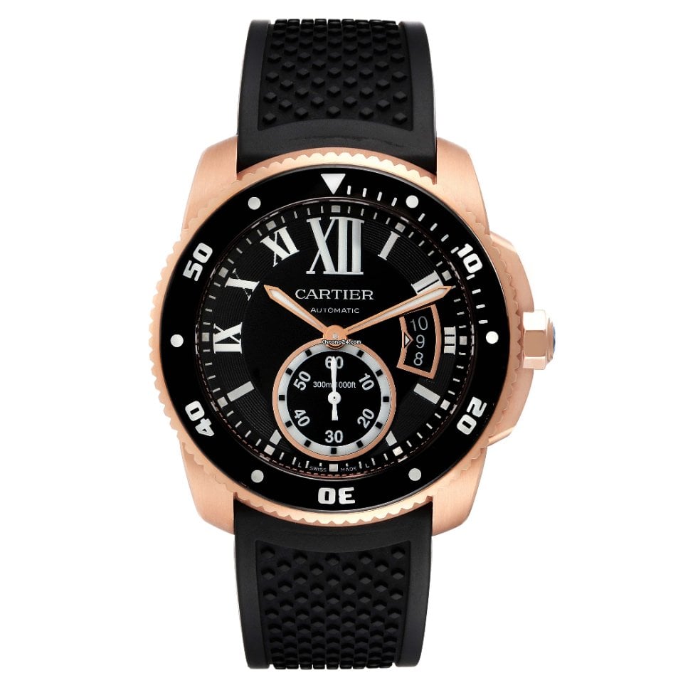 [2026 Mirror Grade]Calibre Rose Gold Black 42mm