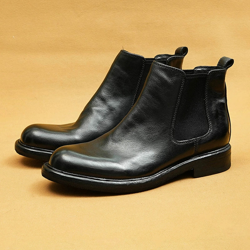 (Ships in 6 days)Men’s Goodyear Welted Horsehide Chelsea Boots 82712