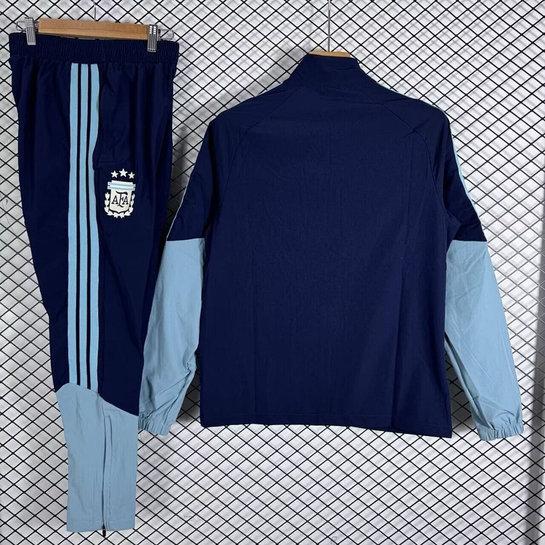 World Cup 2026 Argentina Windbreaker Jacket With Blue Pants
