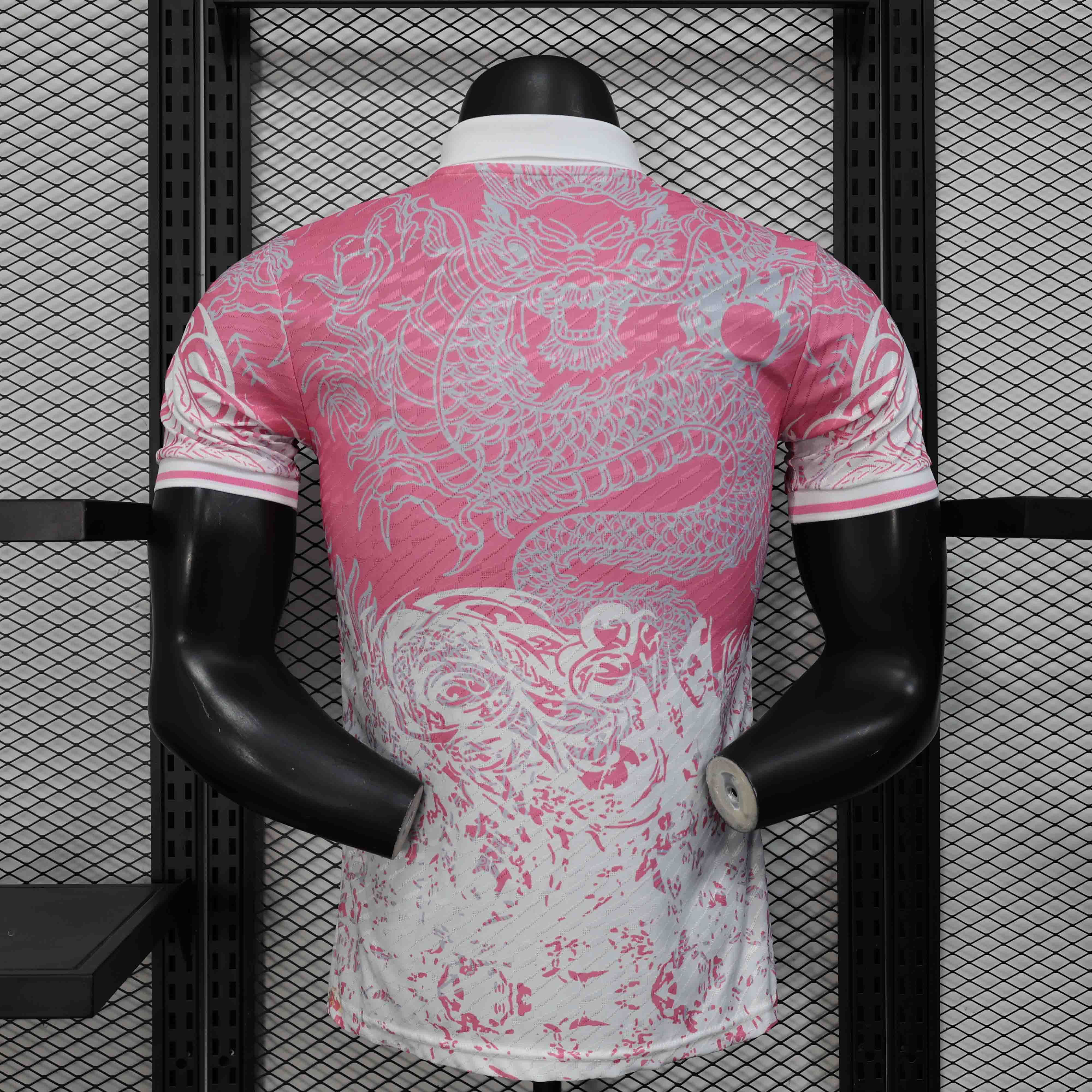 Real Madrid Authentic Soccer Jersey Dragon Pink Special Edition Shirt 2025/26