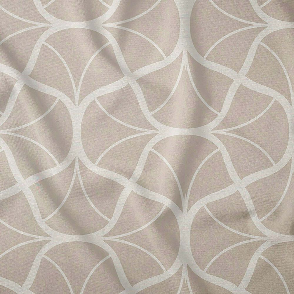 HOME SATIN Pościel satynowa 140 x 200 cm Home Satin, beżowa z geometrycznym wzorem