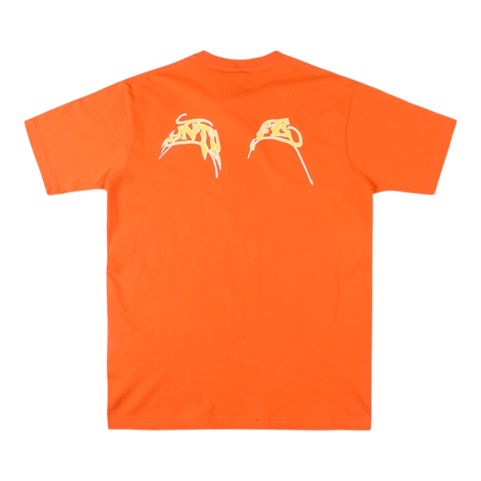 Sp5der 555 Flame Emblem Print T-Shirt