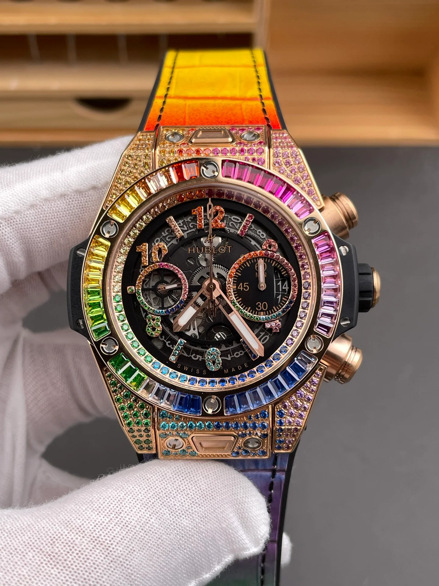 Big Bang Rainbow Diamond Chronograph