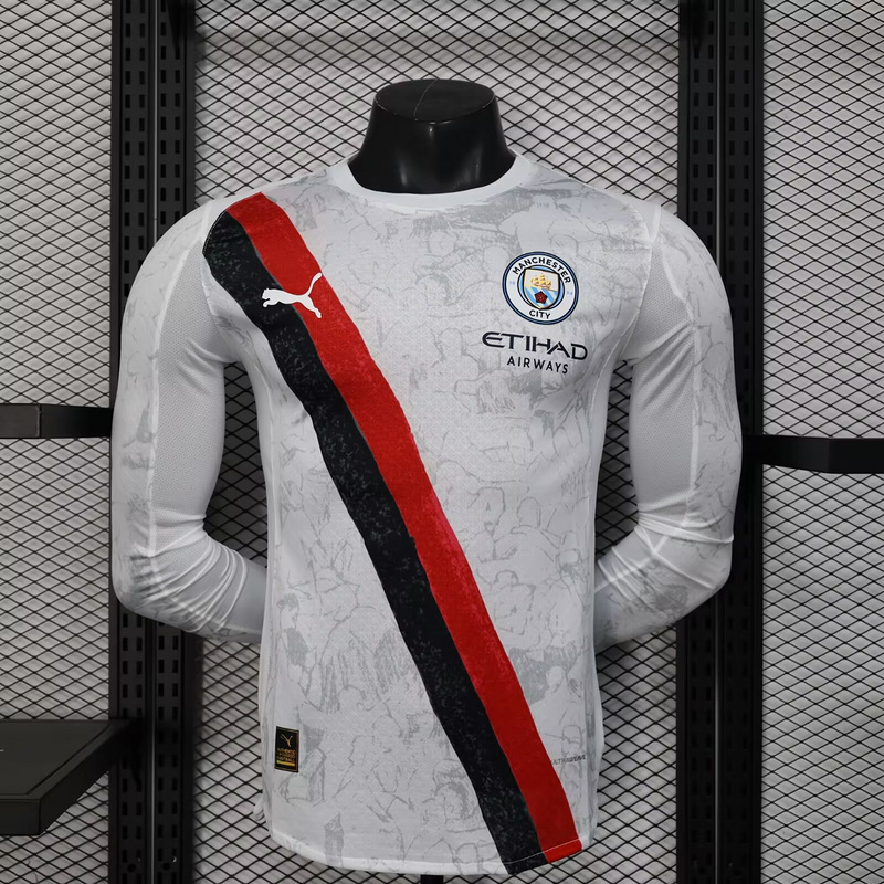 Manchester City Authentic x KidSuper Long Sleeve Football Jersey Shirt 2025/26