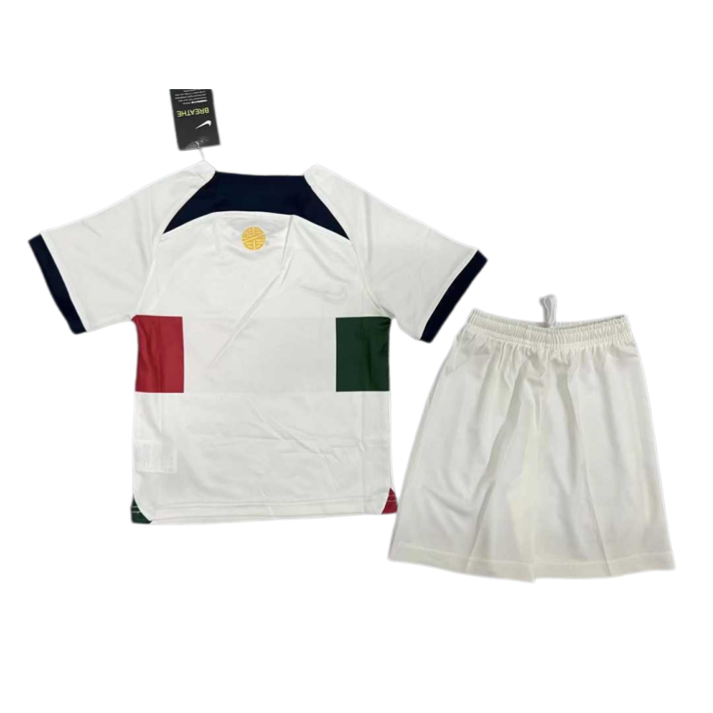 2022 Portugal Away Retro Kids Football jersey Kit