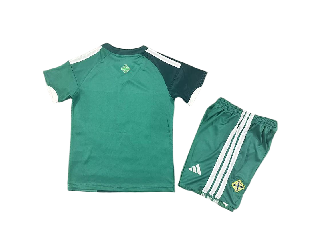 World Cup 2026 Northern Ireland Home Kids Kit Soccer Jersey+Shorts