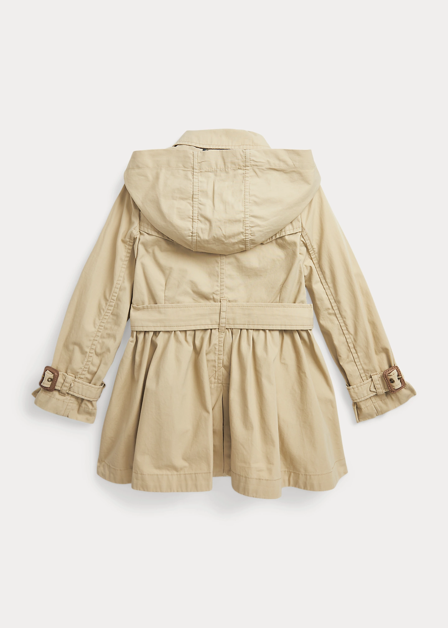Water-Resistant Hooded Trench Coat