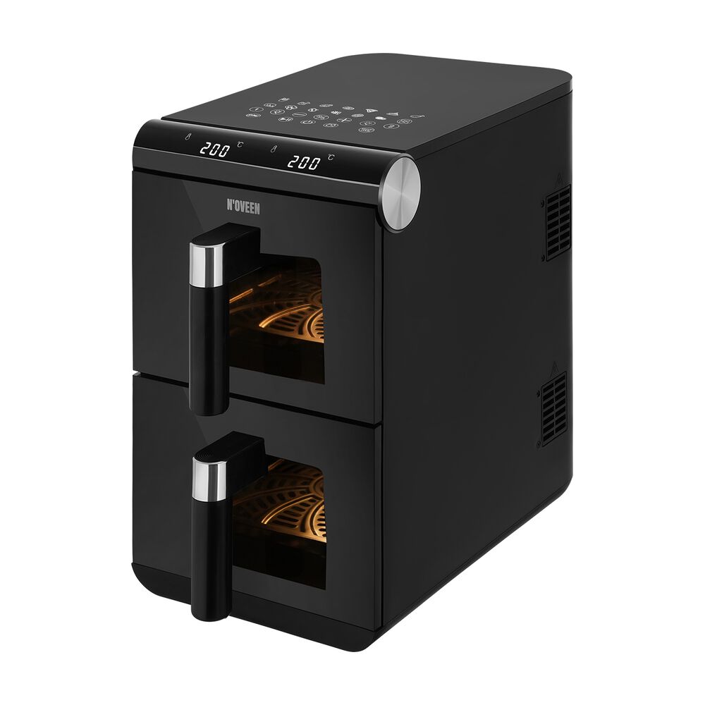 NOVEEN Air Fryer Frytownica beztłuszczowa Noveen AF5050 X-Line, 2 x 5,5 l, czarna