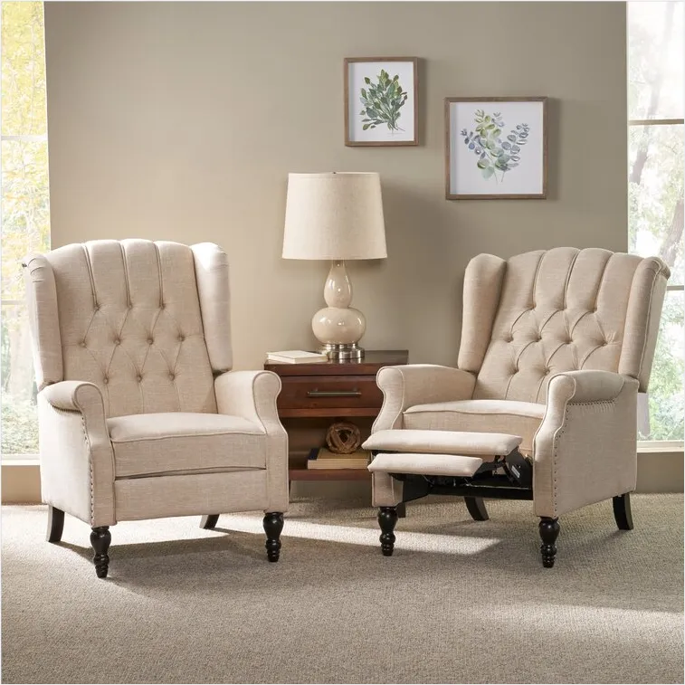 Val 28.50'' Manual Wing Recliner (Set of 2)
