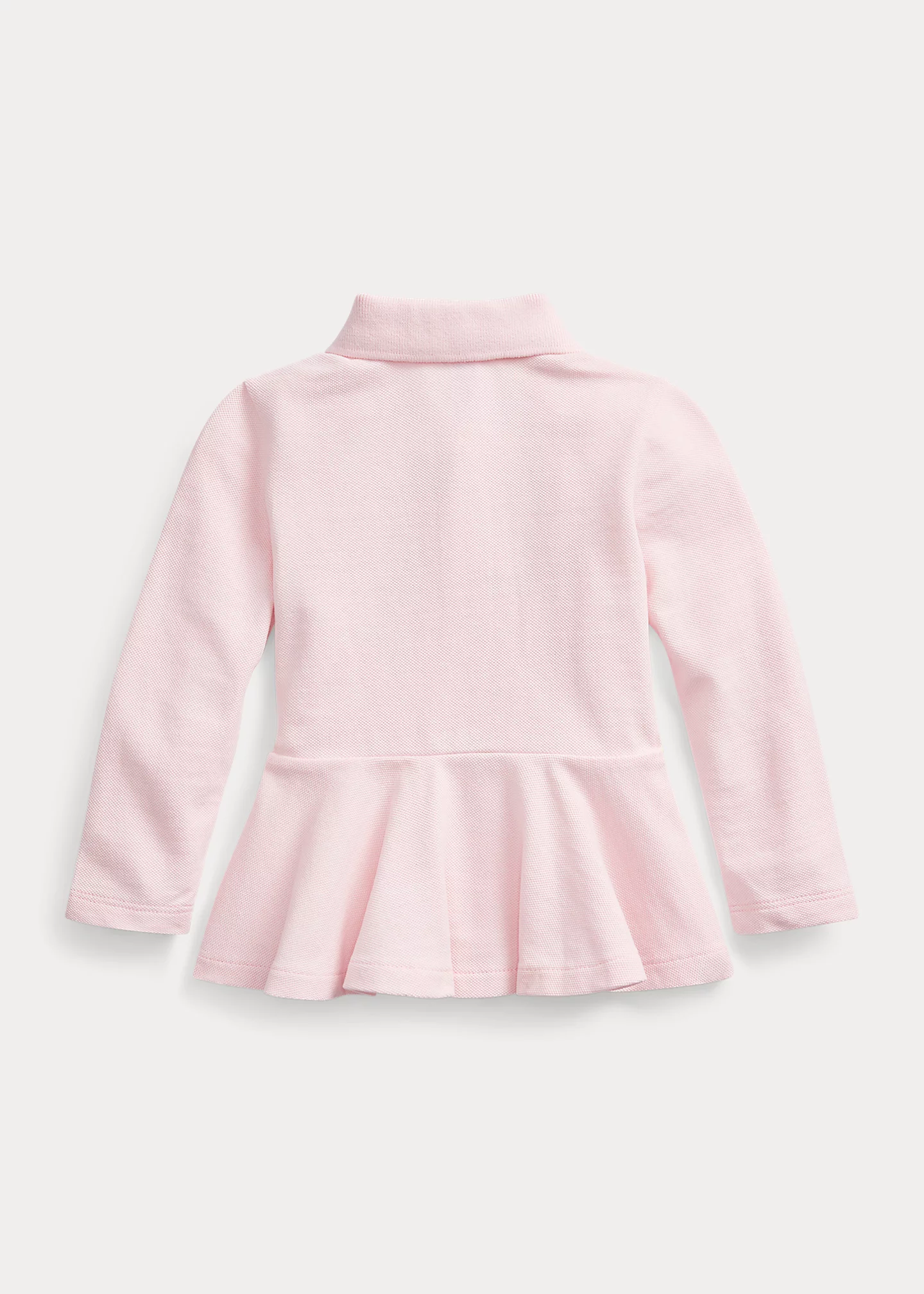 Cotton Piqué Peplum Polo