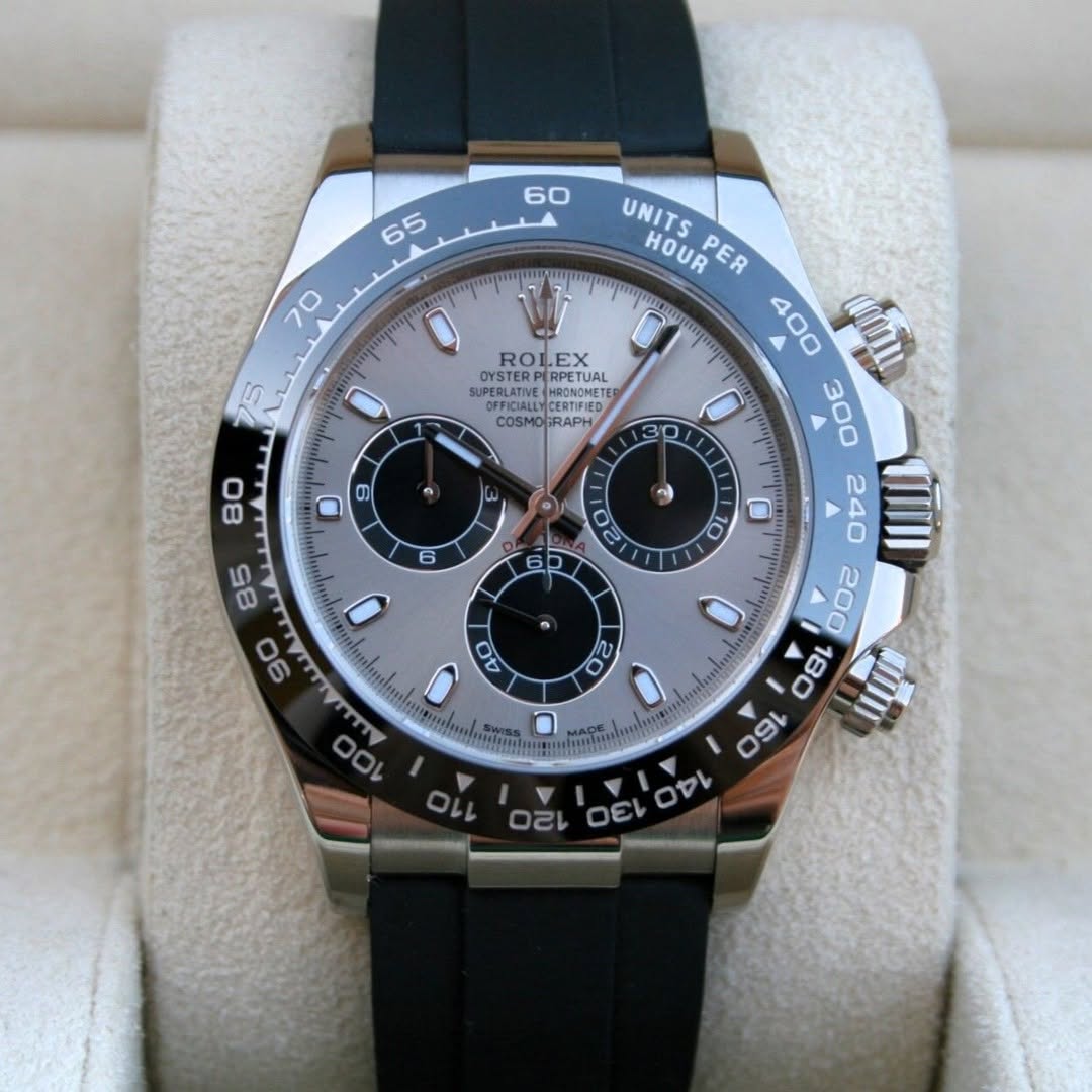 [2026 Mirror Grade]Rolex Daytona 40mm WhiteGold silver Ghost Dial m126519ln-0006