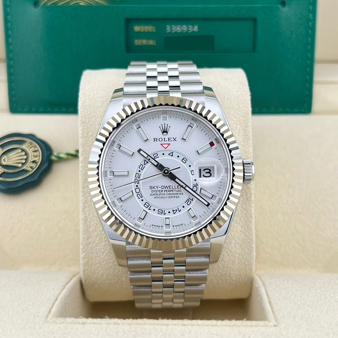 [2026 Mirror Grade]RLX  Sky-Dweller 42mm Stainless Steel White Dial Jubilee - 336934