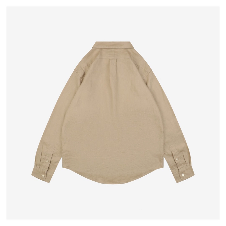 Ralph Lauren Linen Shirt (Khaki/White)