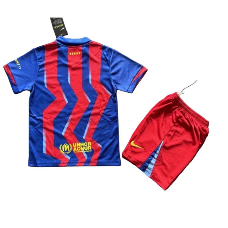 2025-26 Barcelona Fourth Away Soccer Kids Kit jersey+Shorts