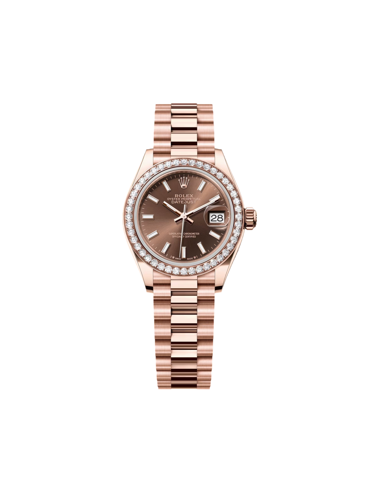 [2026 Mirror Grade]RLX  Lady-Datejust 28mm 279135RBR Chocolate Dial Jubilee Bracelet
