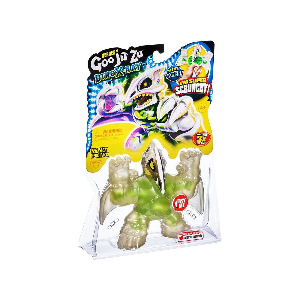 GOO JIT ZUFigurka Dino X-Ray Terrack, rozciągliwy dinozaur