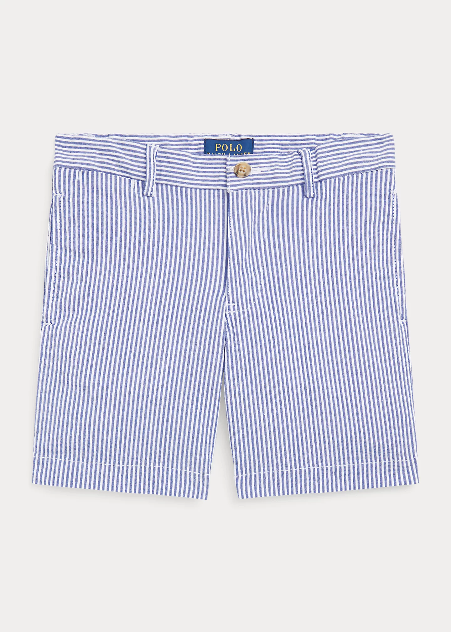 Stretch Cotton Seersucker Short