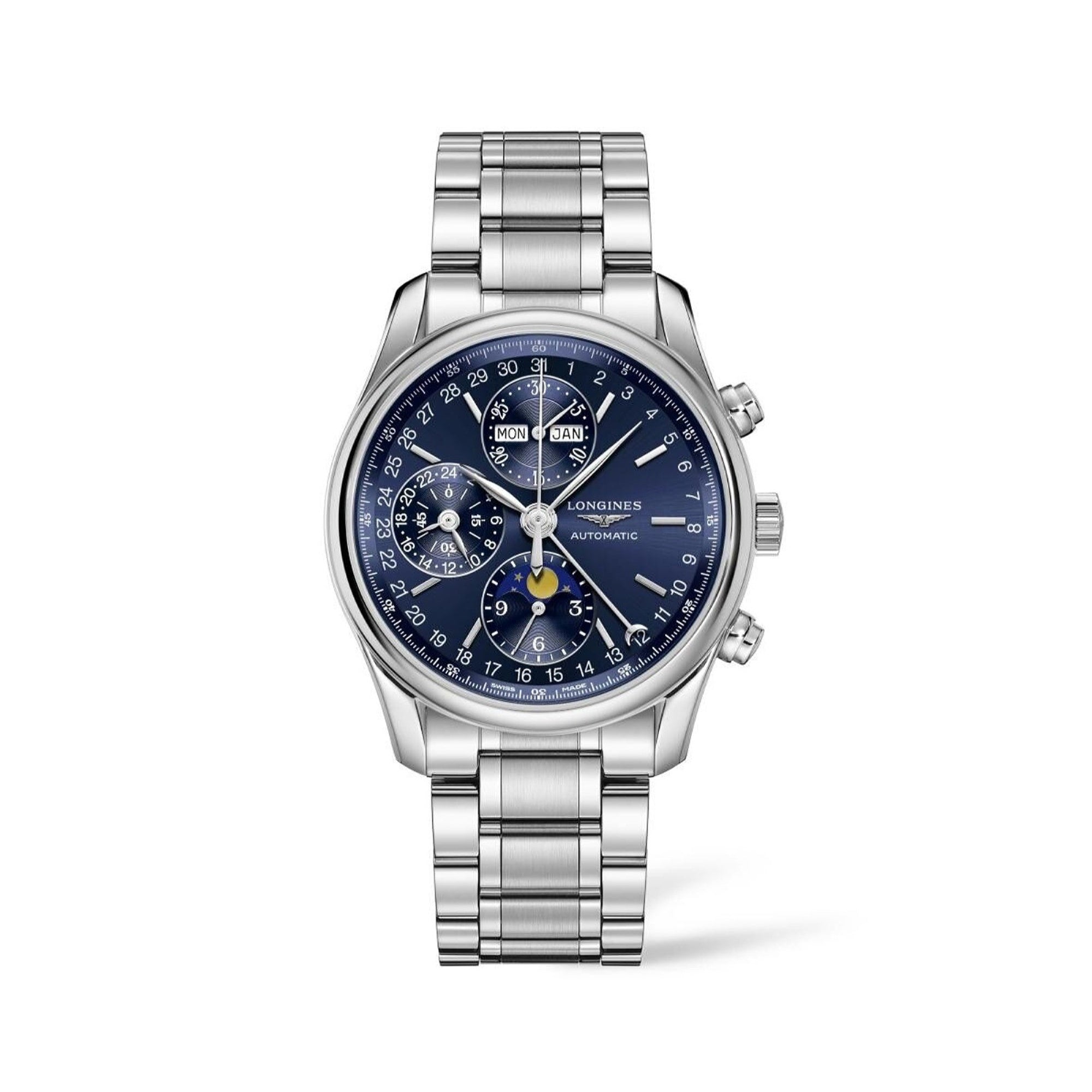 [2026 Mirror Grade]Longines Men's L2.673.4.92.6 Master Collection Chronograph Stainless Steel Watch
