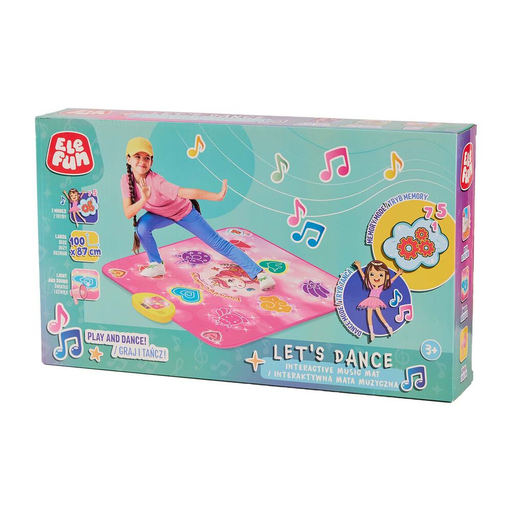 ELEFUN Interaktywna mata muzyczna Elefun Let's Dance, 2 tryby gry, jednorożec