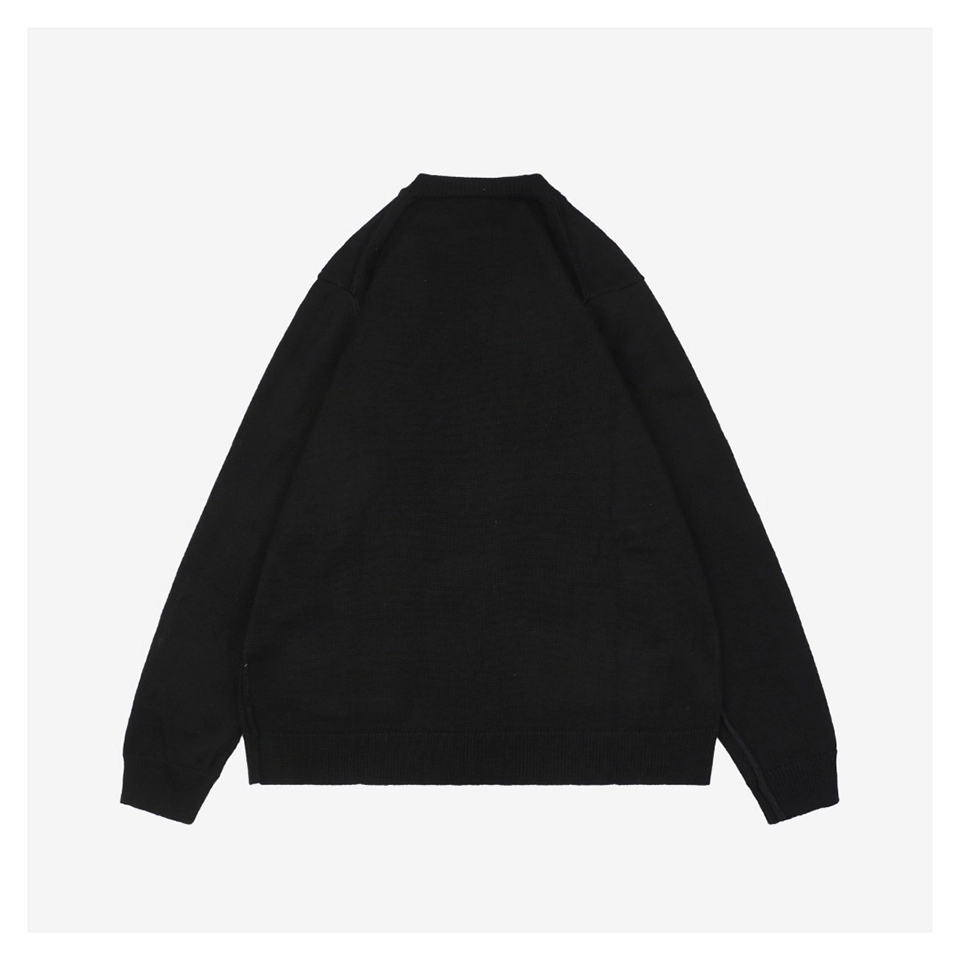 Acne Studios Bow Logo Embroidered Knit Cardigan