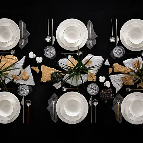 Jumbo Golda Service De Table 61 Pièces Pour 12 Personnes